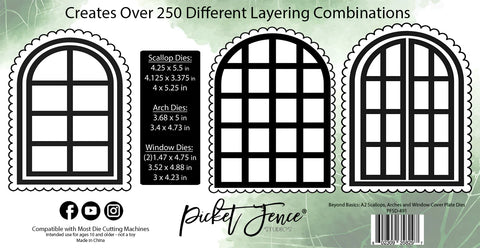 Beyond Basics: A2 Scallops, Arches and Window Cover Plate Dies*