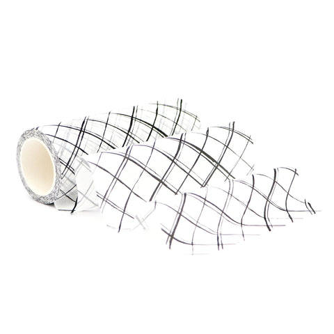 Ruban Washi à grille brossée