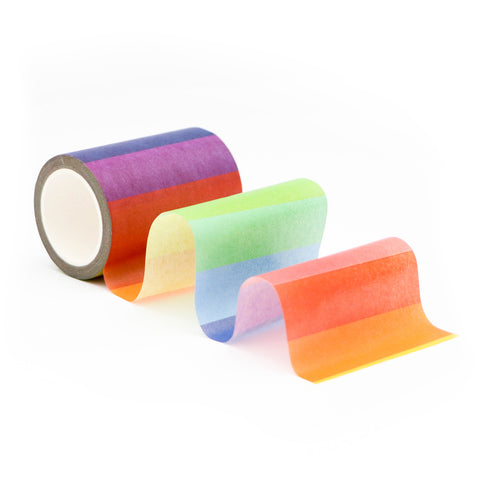 Bloquer le ruban Washi arc-en-ciel