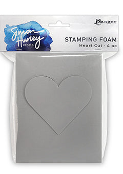 Estampage en mousse coeur coupé