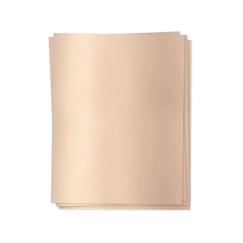 Papier feuilleté or rose, 6/pqt